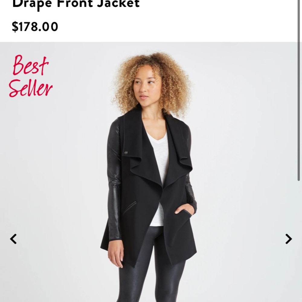 Like New Spanx Drape Front Jacket